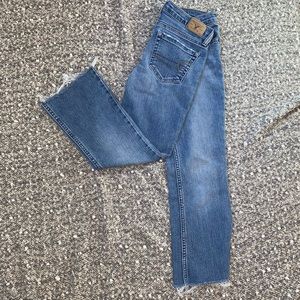 American Eagle Stretch Skinny Flare Jeans Blue 0